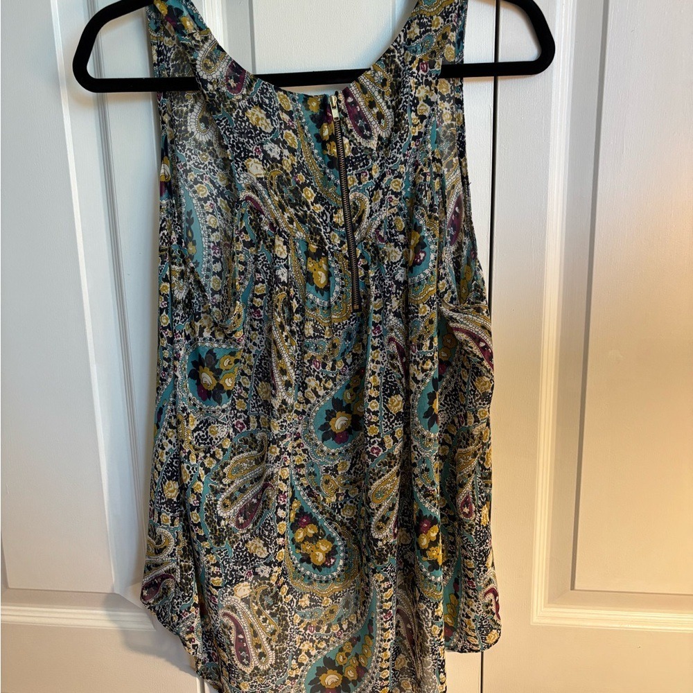 Collective Concepts Paisley Print Dressy Sleeveless Top, XLP NWOT